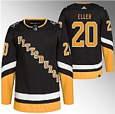 Men's Pittsburgh Penguins #20 Lars Eller Black Stitched Jersey,baseball caps,new era cap wholesale,wholesale hats